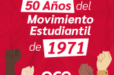 50 años del movimiento estudiantil de 1971
